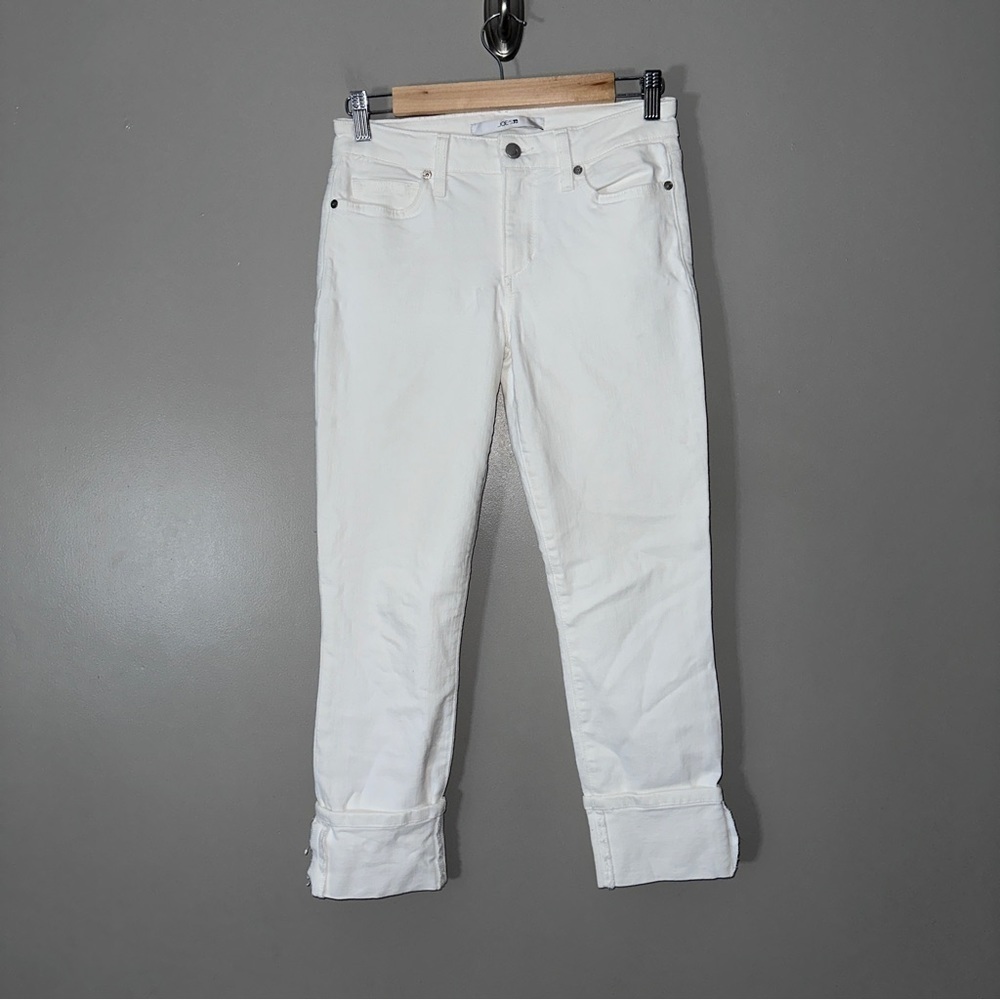 Joes Jeans Cuffed White Capri Pants